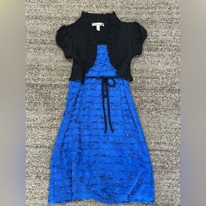 Speechless Girls Black and Blue Dress